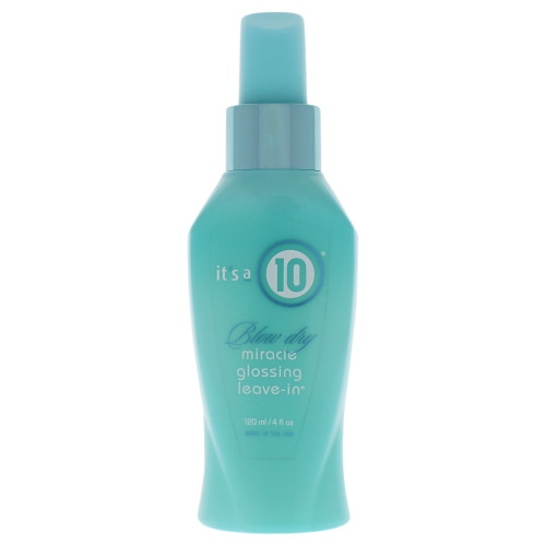 Its A 10 Miracle Blow Dry Glossing Leave-in For Unisex 4 Oz Treatment