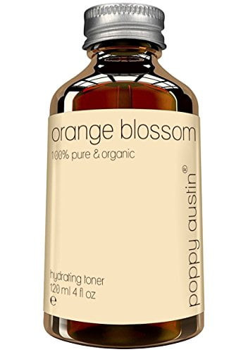 Orange Blossom Water Toner - 8x More Skin Loving Nutrients, Vegan Certified, Cruelty Free & Hand Made - 100% Pure, Cold Pressed, Steam Distilled, Triple Purified Flower Water For Face - Plas