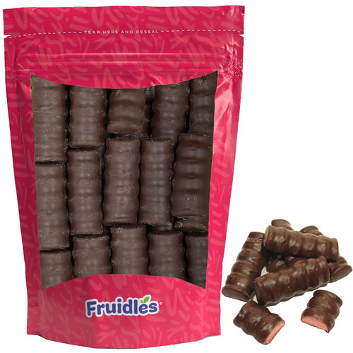 Chocolate Marshmallow Cherry Twists, Gluten Free Chocolate Covered Twists, Kosher Parve (1 Pound)