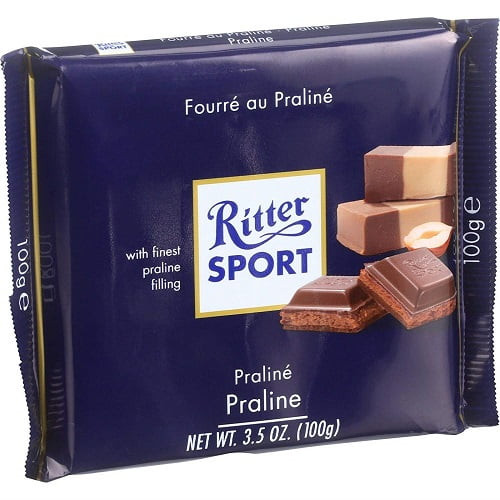Alfred Ritter: Ritter Sport Schokolade Nougat 100g (pack Of 5)