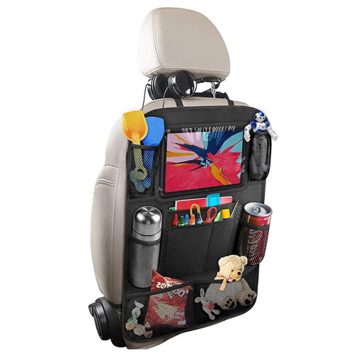 Leking Backseat Car Organizer Automotive Organizers With Table Holder Storage Bag For Kids Toddlers Car Seats Travel Accessories Road Trip Essentials Kids Stylish
