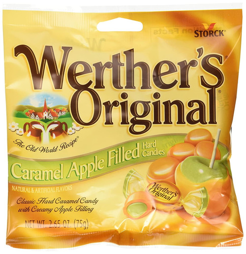 Werthers Original Caramel Apple Filled Hard Candies Pack Of 3