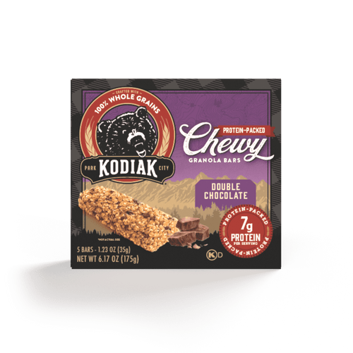 Kodiak Cakes Chewy Granola Bars, Double Chocolate Chewy Bars, 5 Ct, 1.23 Oz