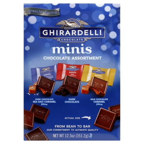 Ghirardelli Minis Assorted Chocolate Squares Xl Bag - 12.2oz