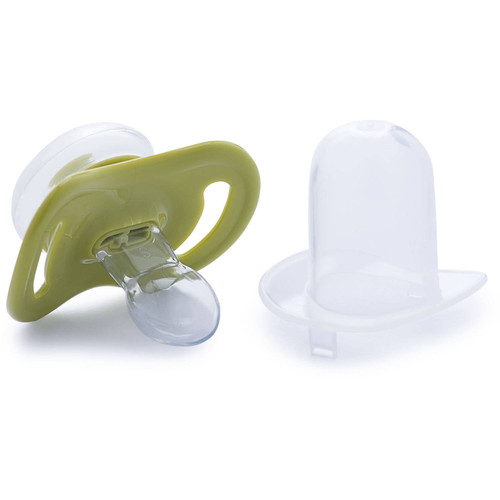 Joovy Airnoogie Baby Pacifier, Medium/6+ Months, 2 Pack Lime