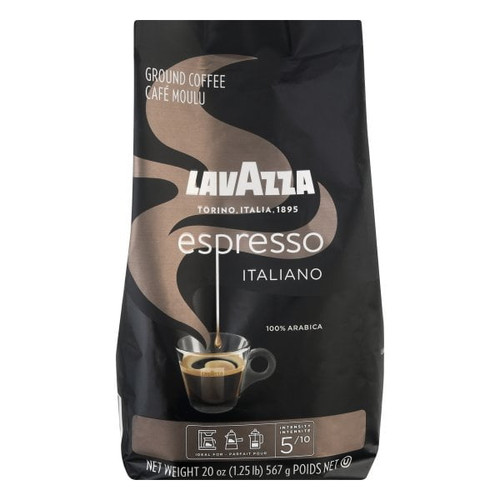Lavazza Espresso Italiano 100% Arabica Ground Coffee, 20 Oz