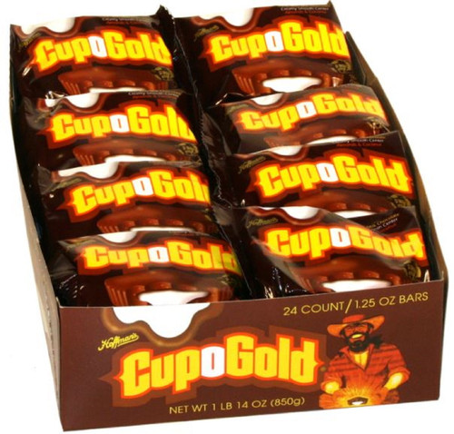 Adams & Brooks Cup-o-gold Candy Bar 24 Ct. Box Of 1.25 Oz. Chocolate Covered Coconut And Almond