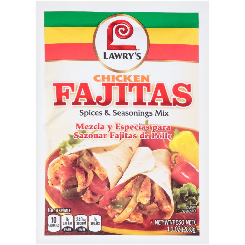 Lawry's Chicken Fajita Seasoning Mix, 1 Oz