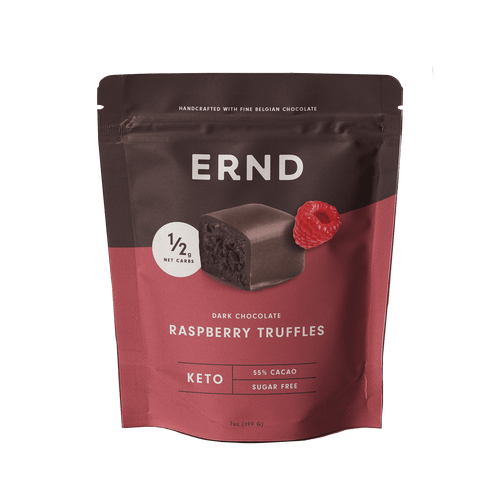Raspberry Dark Chocolate Truffles (7 Oz) | Sugar Free | 1/2g Net Carbs | Belgian Chocolate | Individually Wrapped