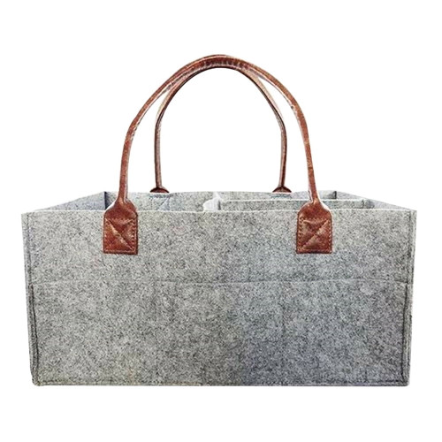 New Foldable Felt Storage Bag Baby Diaper Caddy Organizer Car Travel Bag Nursery Basket Daily Necessities