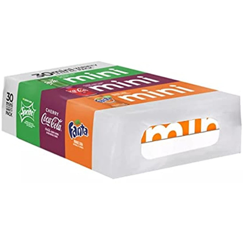 Coca-cola Mini Cans Variety Pack (7.5oz/ 30pk), 225 Fl Oz