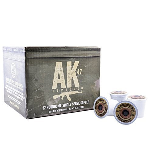 Black Rifle Coffee Ak Espresso (medium Roast Coffee Pods, 32 Count) Single Serve Coffee Pods, Colombian And Brazilian Grounds With A Nutty Aroma And Citrus And Dark Chocolate Flavors, Helps Support Ve
