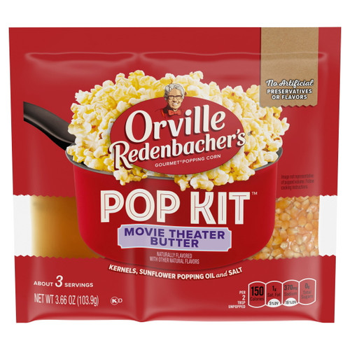 Orville Redenbacher's Pop Kit, Movie Theater Butter 3.66oz