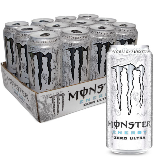 Monster Zero Ultra Energy Drink, 16 Fl Oz, 24 Ct