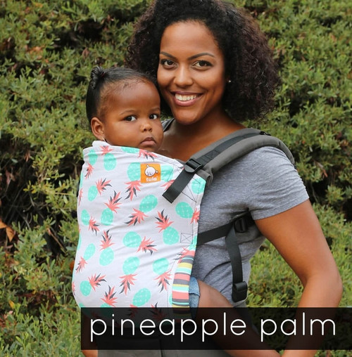 Tula Ergonomic Baby Carrier Pineapple Palm - Standard, Size 15-45 Pounds