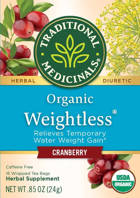 Traditional Medicinals Tea, Organic Weightless Cranberry, Tea Bags, 16 Ct