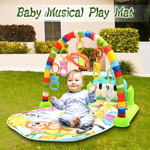 4-in-1 Baby Musical Play Mat Gym Pendant Toys Multifunctional Fun Game Toy