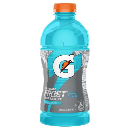 Gatorade Glacier Freeze, 28 Fl Oz Bottle, Quantity Of 10