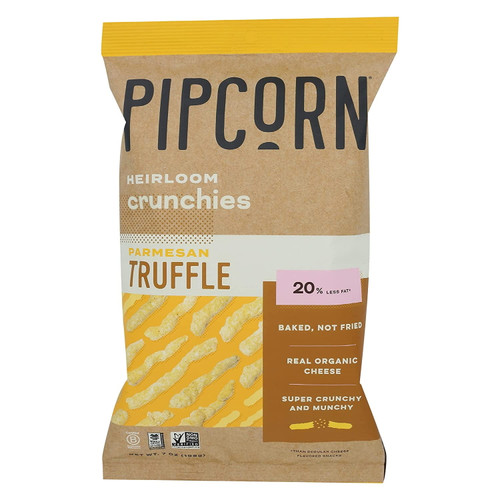 Pipcorn Crunchies Parmesan Truffle -- 7 Oz Pack Of 3