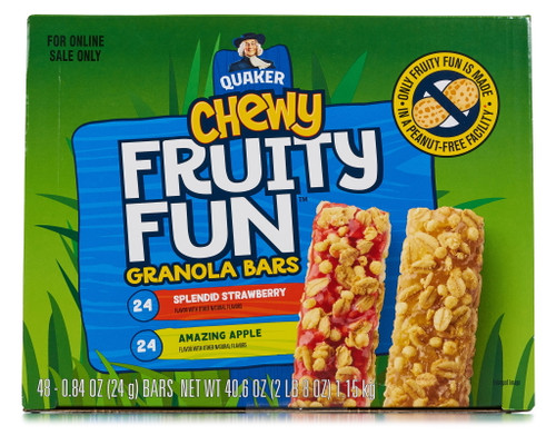 Quaker Chewy Fruity Fun Bars 48 Ct Variety Pack