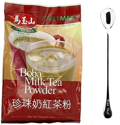 Ninechef Bundle - Greenmax (mayushan) (black Boba Tea Powder 6 Pack) + 1 Ninechef Chopstick