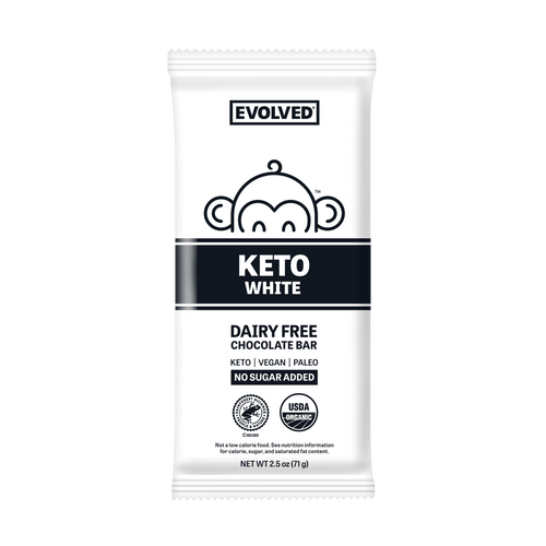 Evolved Chocolate Keto White Dairy Free Chocolate Bars, 2.5-oz. (count Of 8)