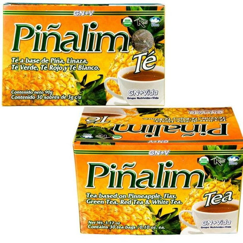 2 Pack Pinalim Pineapple Detox Tea 60 Day Supply Te Pinalim By Gn+vida- 2 Month Supplysupply