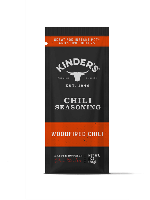 Kinder's Woodfired Chili Seasoning, Smoky Flavors With Chilis And Herbs, No Added Msg, No Preservatives, And No Artificial Flavors, 1.0oz