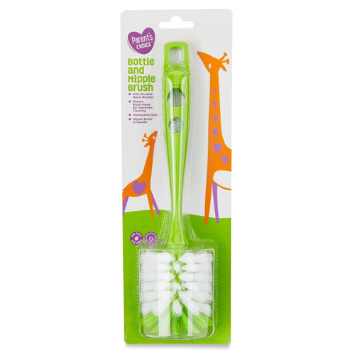Parent's Choice Bottle And Nipple Brush, Green