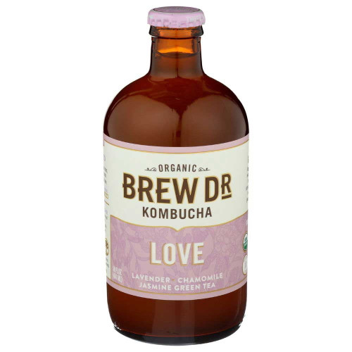 Brew Dr Raw Organic Love Kombucha, 14 Fluid Ounce -- 12 Per Case.