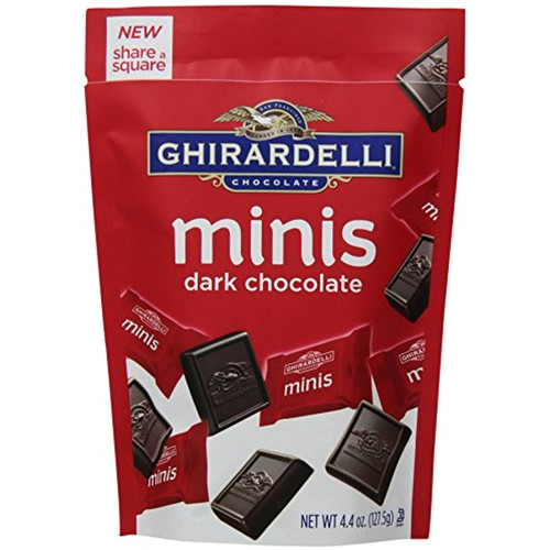 Ghirardelli Minis Pouch, Dark Chocolate, 4.4 Oz.