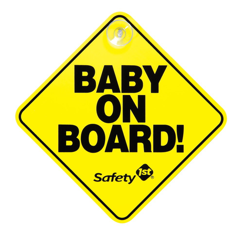 Safety 1ˢᵗ Baby On Board Sign, Yellow