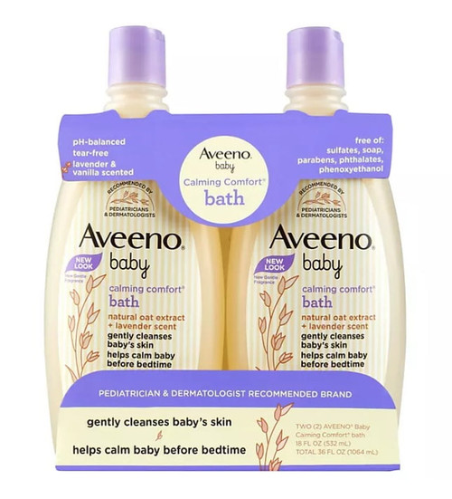 Aveeno Baby Calming Comfort Bath Wash (18 Fl. Oz., 2 Pk.)