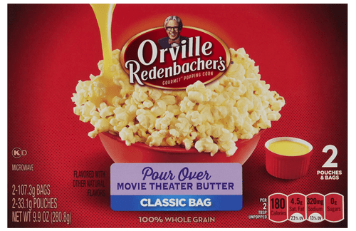 Orville Redenbacher's Gourmet Microwave Popcorn, Pour-over, Movie Theater Butter, 2-count (pack Of 6)