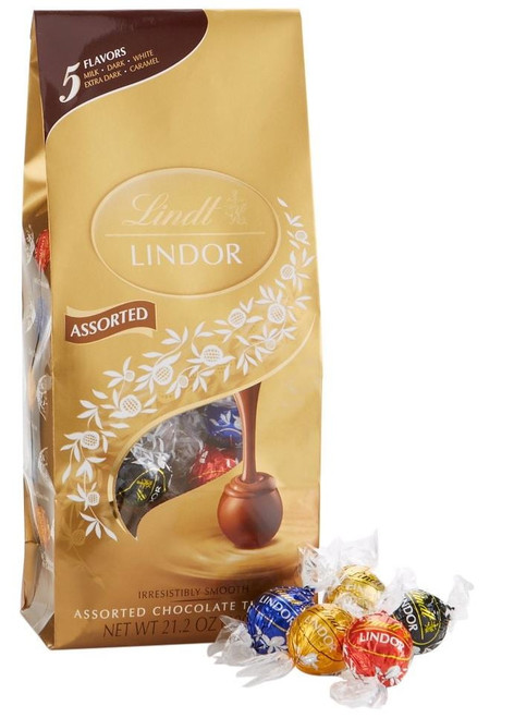 Lindt Lindor Assorted Chocolate Truffles, 21.2 Ounce Bag