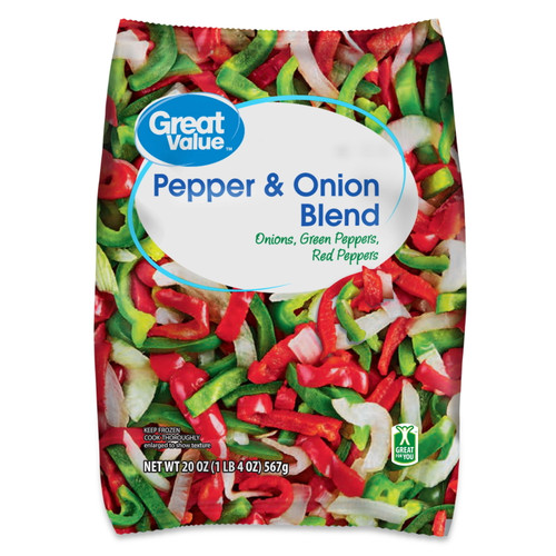 Great Value Pepper & Onion Blend, 20 Oz (frozen)