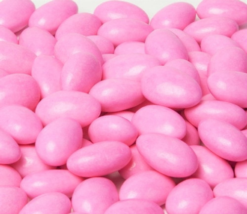 Pink Jordan Almonds By Its Delish, 10 Lbs Bulk  Sugared Almond Nut With Sweet Hard Candy Coating - Bulk Wedding Favors, Bridal And Baby Showers, Party Buffets - Usa Made, Vegan & Kosher