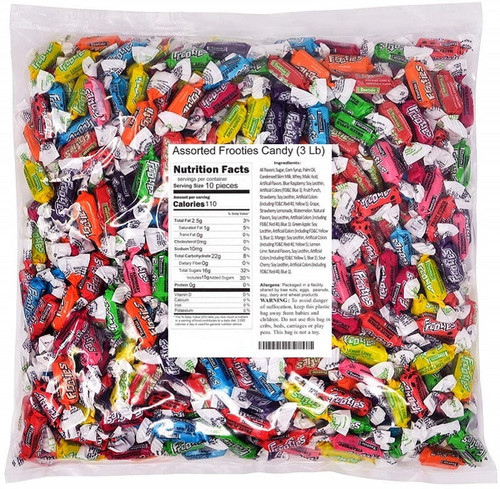 Assorted Frooties Candy 3 Pounds  9 Flavors