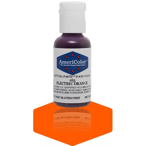 Americolor, Soft Gel Paste Food Color, Electric Orange .75 Oz
