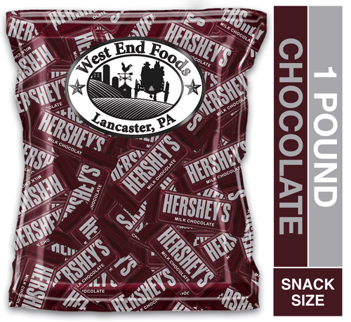 West End Foods Pack Of Bulk Hershey's Milk Chocolate Snack Bars 1 Pound