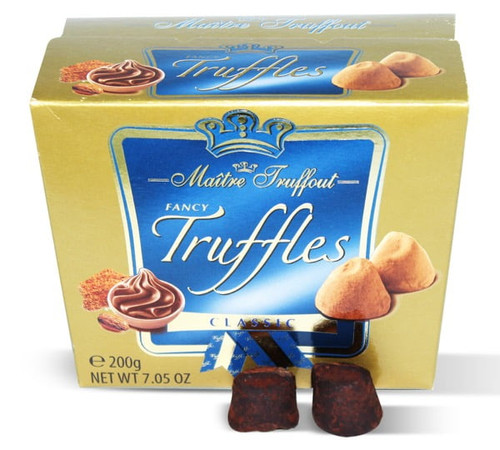 Maitre Truffout, Fancy Gold French Truffles Classic 200g Box (2 Pcs)