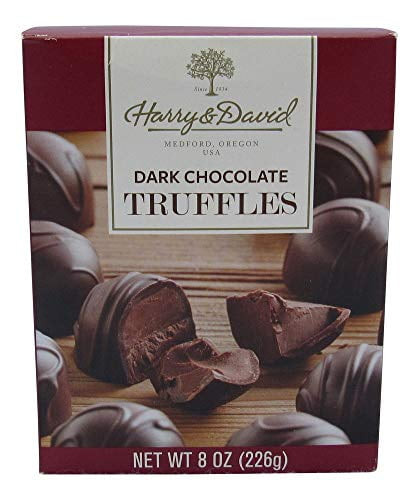 Harry & David Dark Chocolate Truffles, 8 Ounce Gift Box