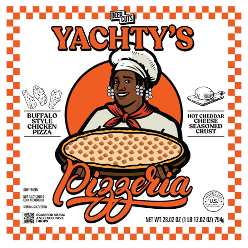 Deep Cuts - Lil Yachty Buffalo Chicken, Seasoned Rising Crust Pizza, 28.07oz (frozen)