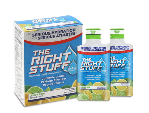 The Right Stuff Electrolyte Drink Additive Std - Retail 10-pouch Box - Lemon Lime