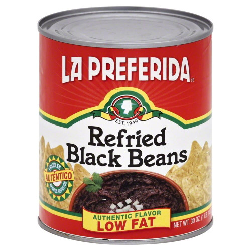 La Preferida Refried Black Beans, 30 Oz Can (pack Of 12)