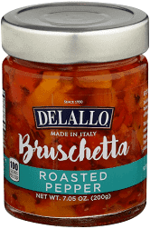 Delallo Imported Italian Roasted Pepper Bruschetta 7.05 Oz
