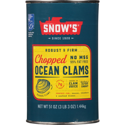 Bumble Bee Snow's Chopped Ocean Clams, 51 Oz