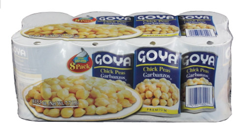 Goya Chick Peas 8 Pack. 15.5 Oz.