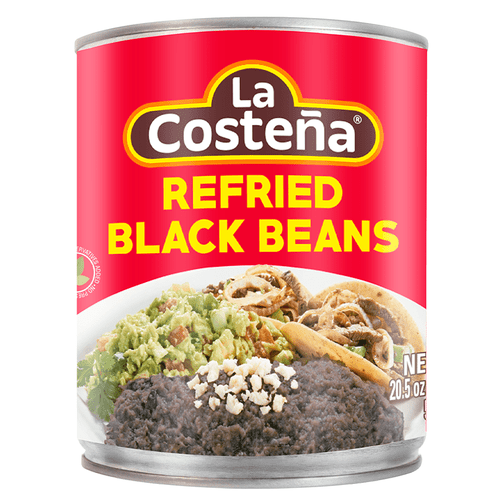 La Costena Refried Black Beans, 20.5 Oz (pack Of 12)