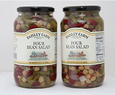 Paisley Farm 2- 35.5 Oz Natural Four Bean Salad, 71 Oz